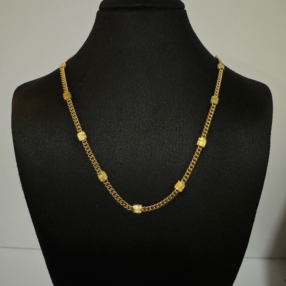 VINTAGE DAINTY LES BERNARD CHAIN NECKLACE